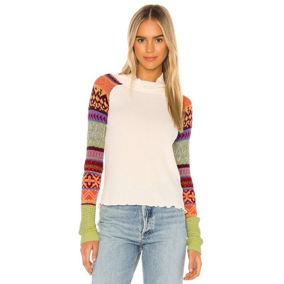 Free People Prism Fair Isle Boho Sweater - Picture 1 of 12